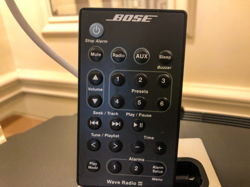St Regis New York 5th Avenue Suite Bose speakers remote