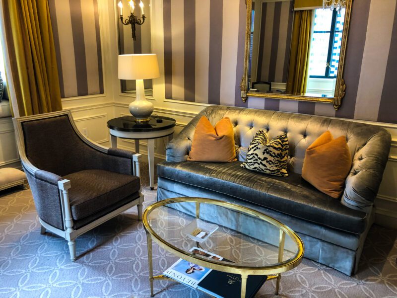 St Regis New York 5th Avenue Suite Separate Living Room Furniture