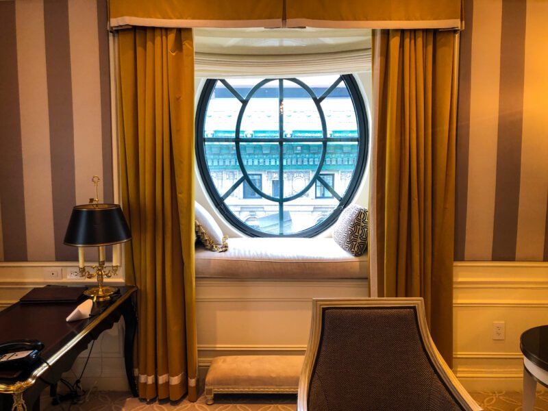 St Regis New York 5th Avenue Suite Separate Living Room Windowsill