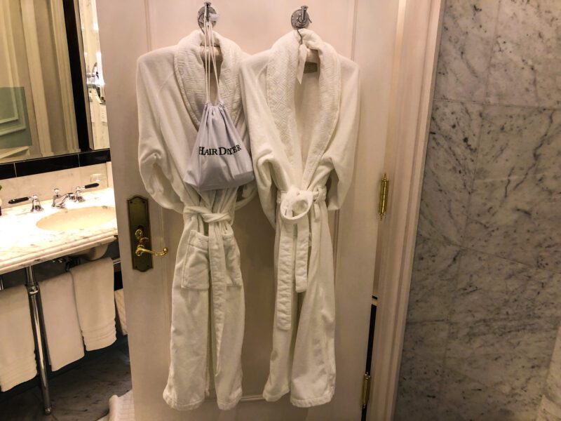 St Regis New York 5th Avenue Suite bathrobes