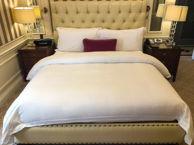 St Regis New York 5th Avenue Suite bed