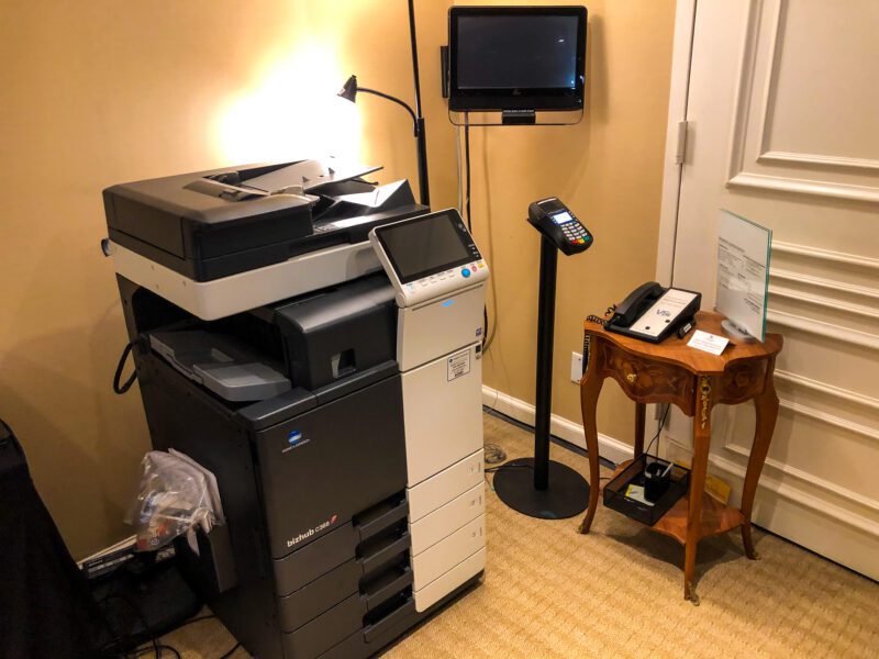 St Regis New York business center printer
