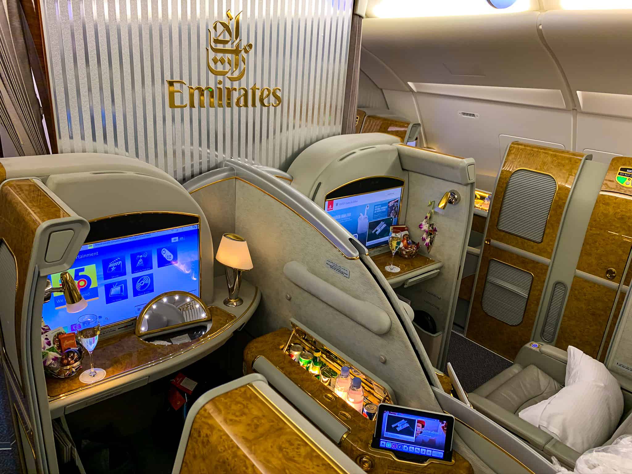 Emirates A380 First Class 1e And 1f Seats