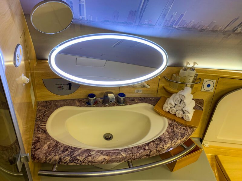 Emirates A380 First Class Sink And Vanity