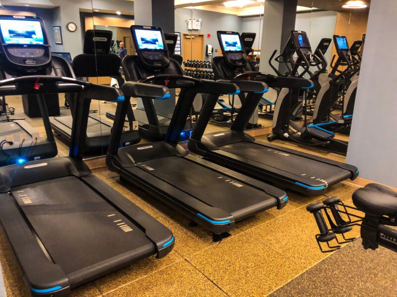 Hilton New York Times Square treadmills