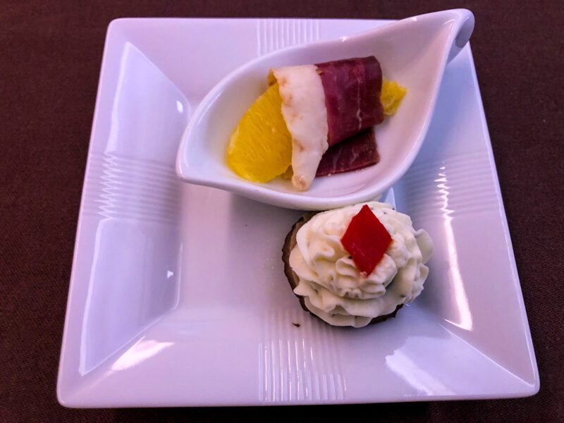 Japan Airlines First Class Amuse Bouche