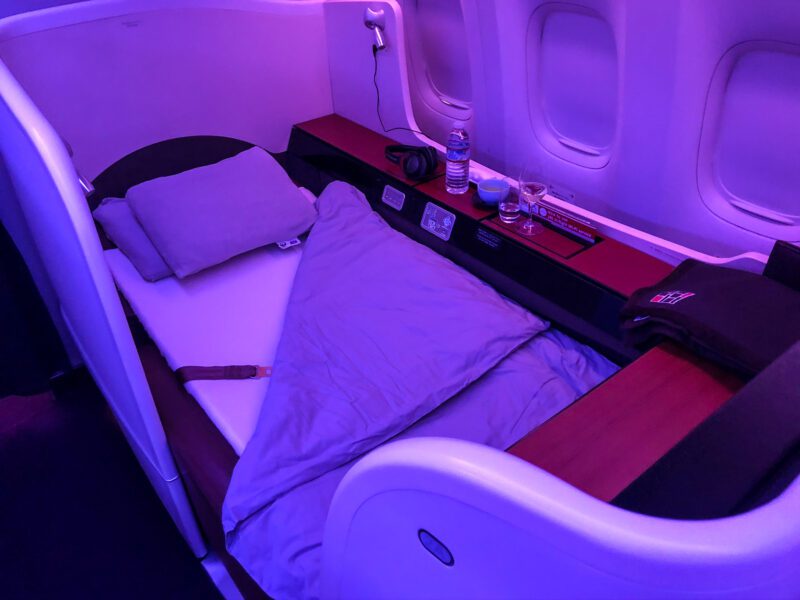 Japan Airlines First Class Bed