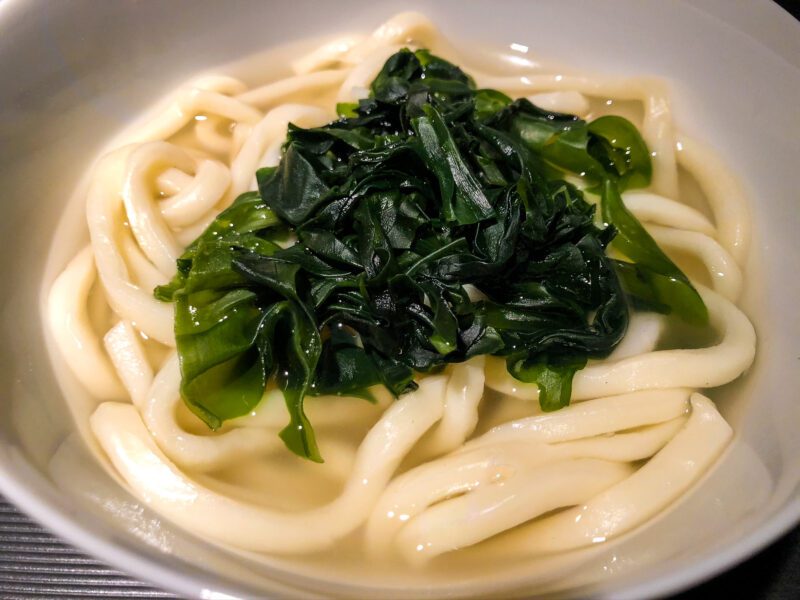 Japan Airlines First Class Udon Close Up