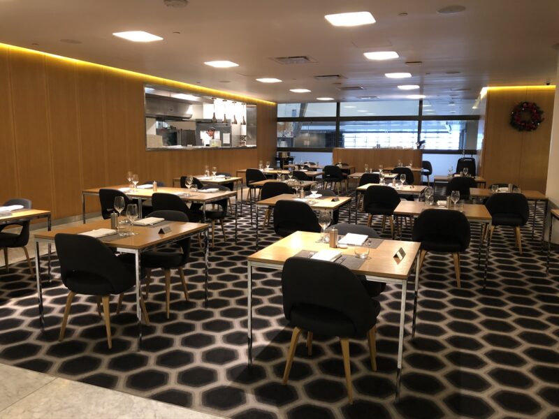 Qantas First Class Lounge Lax Dining Seating Areas