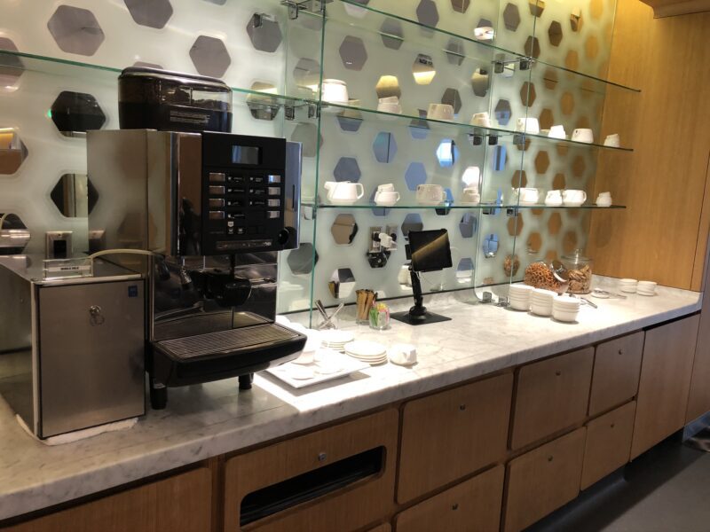 Qantas First Class Lounge Lax Self Serve Espresso Machine