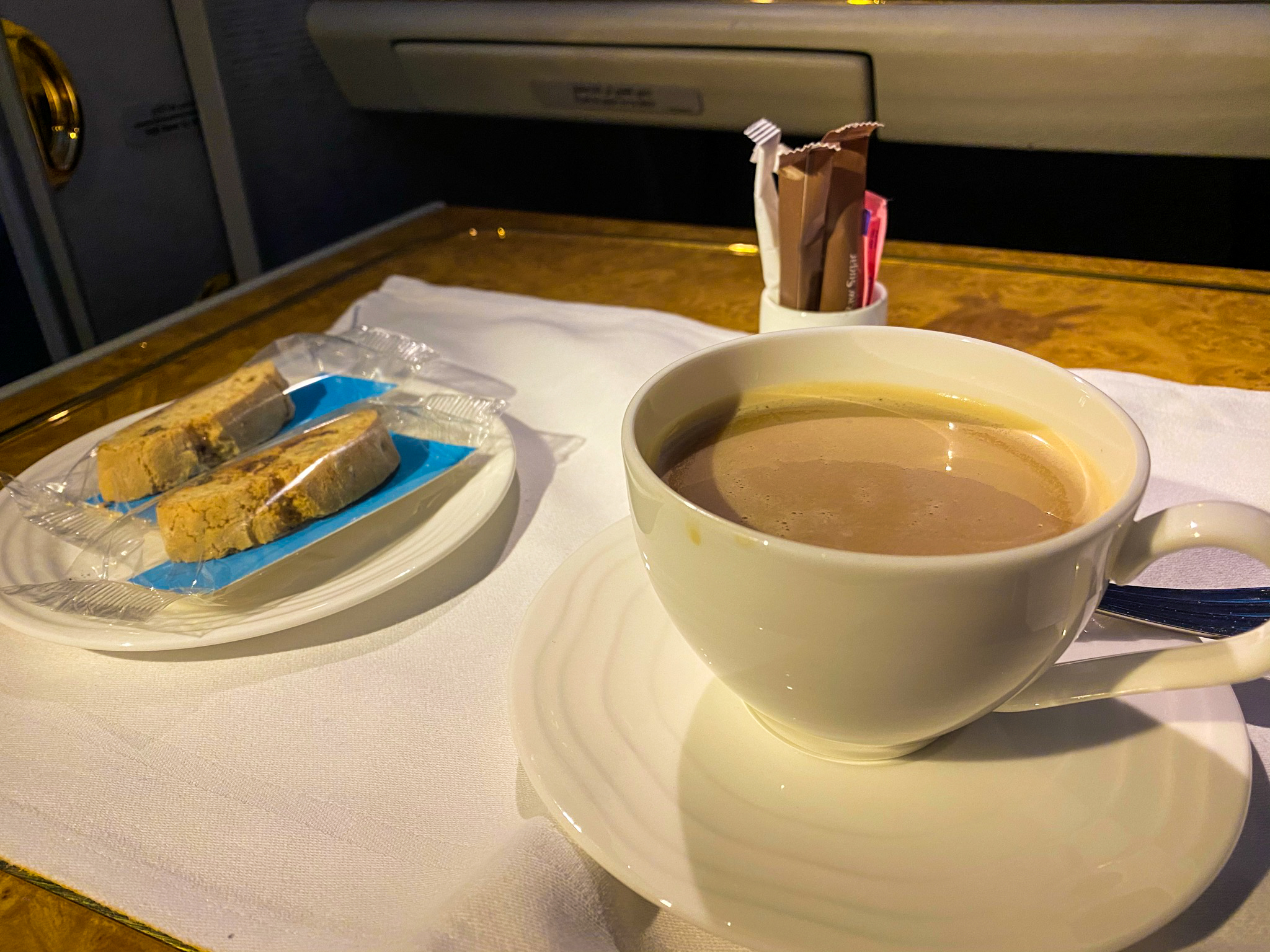 Emirates 777 First Class Freshly Brewed Coffee With Milk