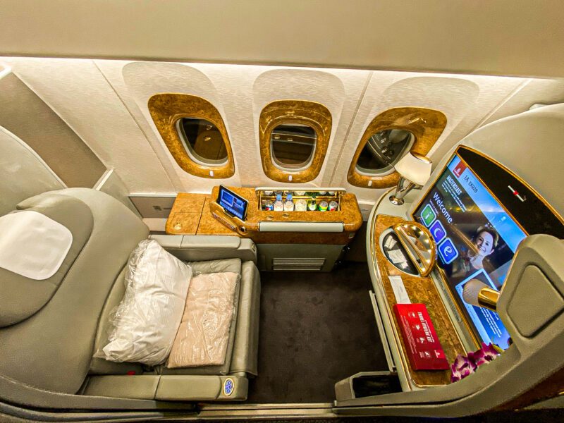 Emirates 777 First Class Window Seat