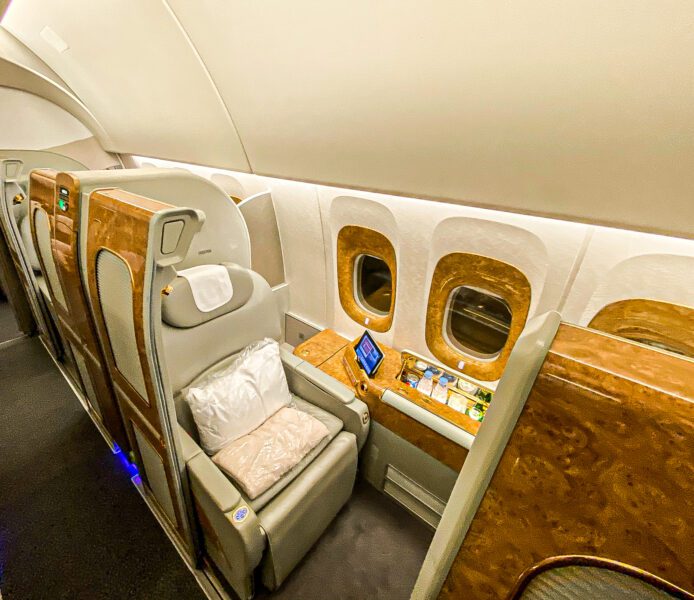 Emirates 777 First Class Window Seats