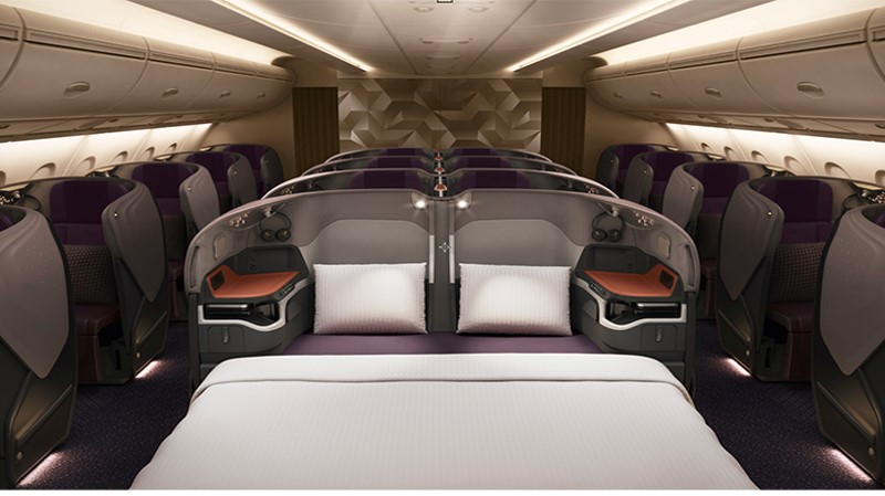 Singapore Airlines New A380 Business Class