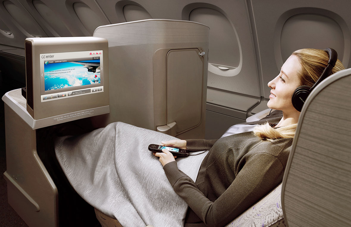 Asiana Airlines business class