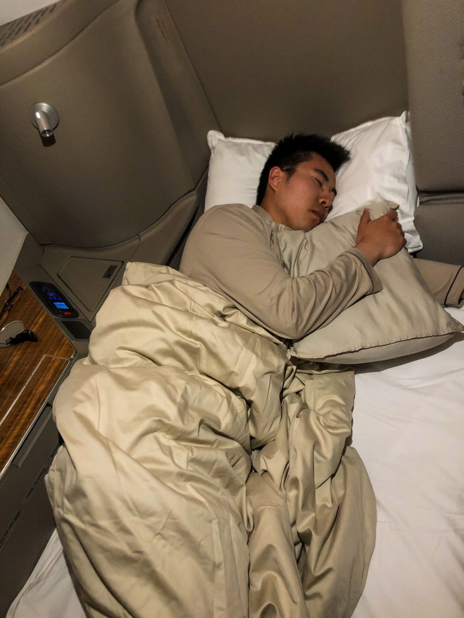 Cathay Pacific First Class Sleeping