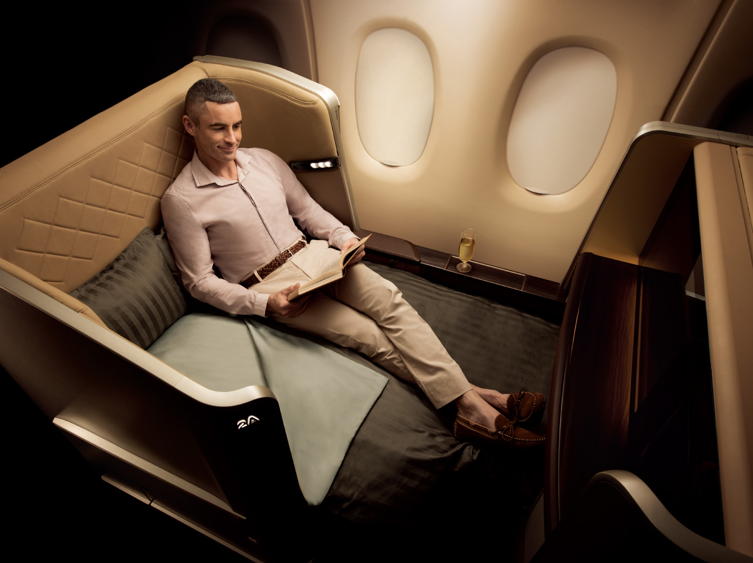 Singapore Airlines 777 first class