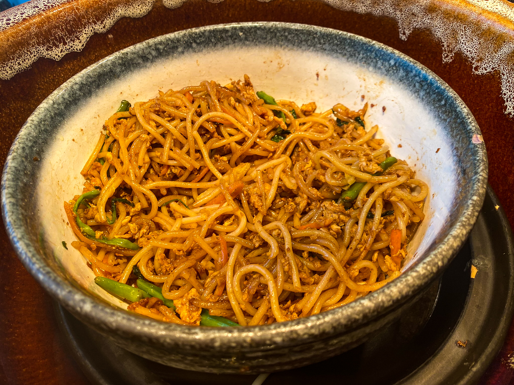 Waldorf Astoria Maldives Ithaafushi Tasting Table stir-fried noodles