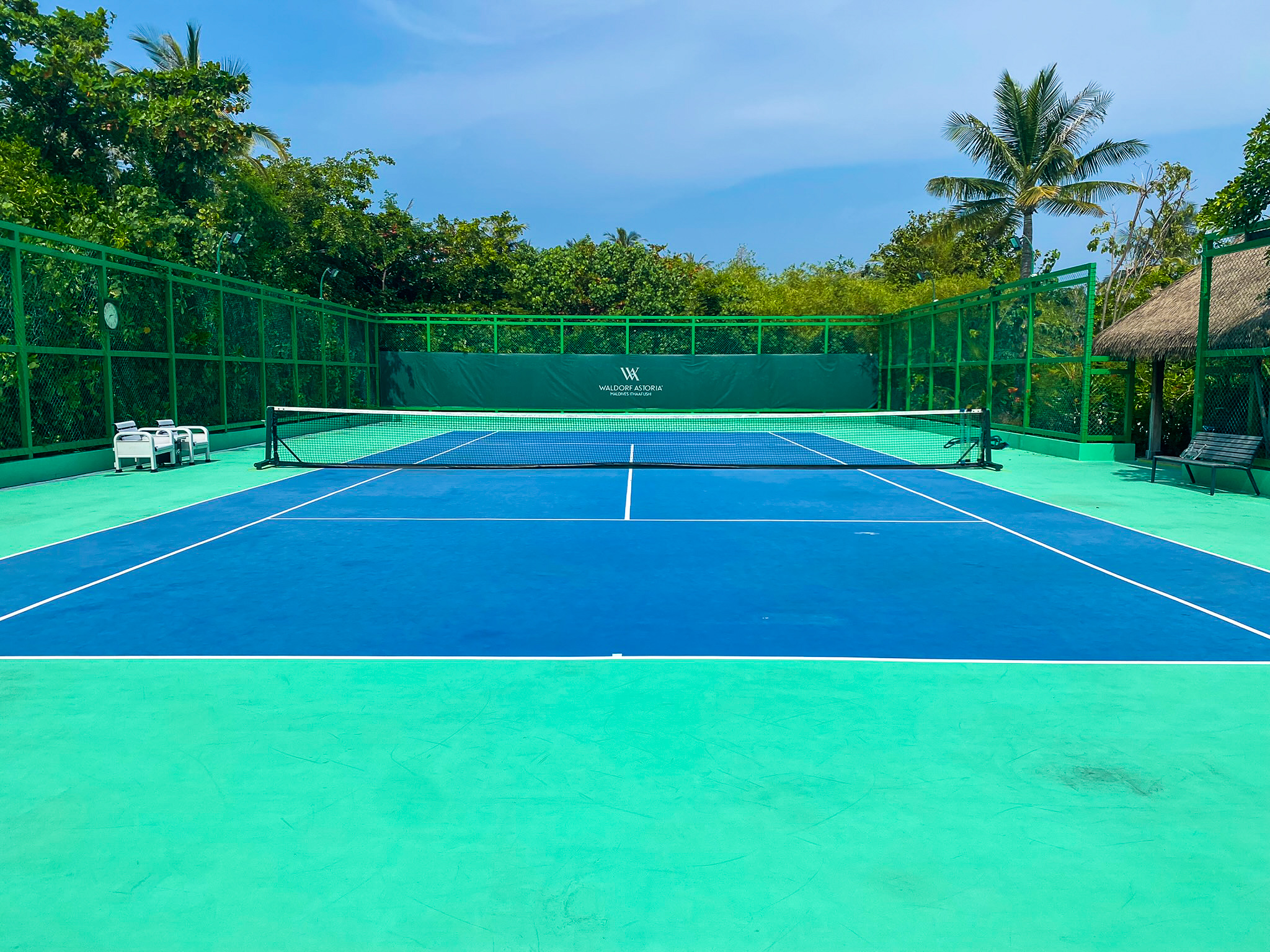 Waldorf Astoria Maldives Ithaafushi tennis court
