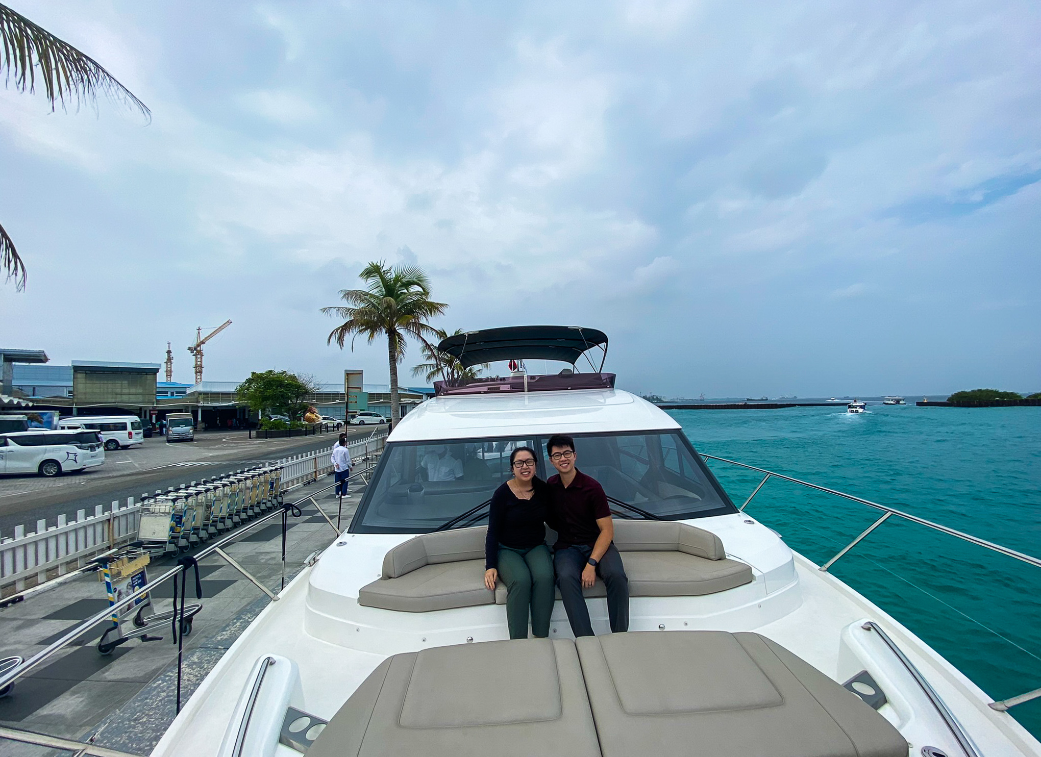 Waldorf Astoria Maldives Ithaafushi yacht outdoor deck