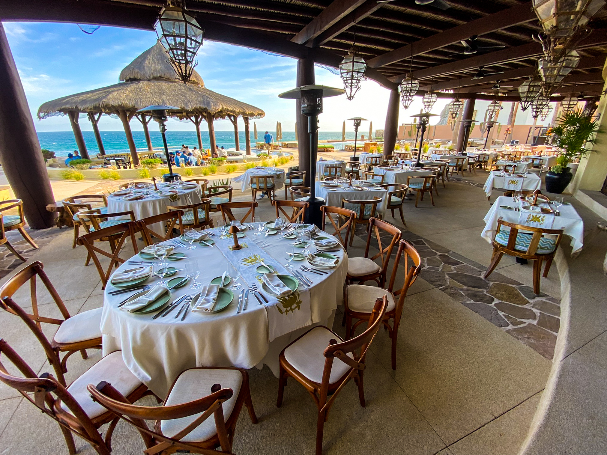 Waldorf Astoria Los Cabos Pedregal Don Manuel's outdoor covered seating