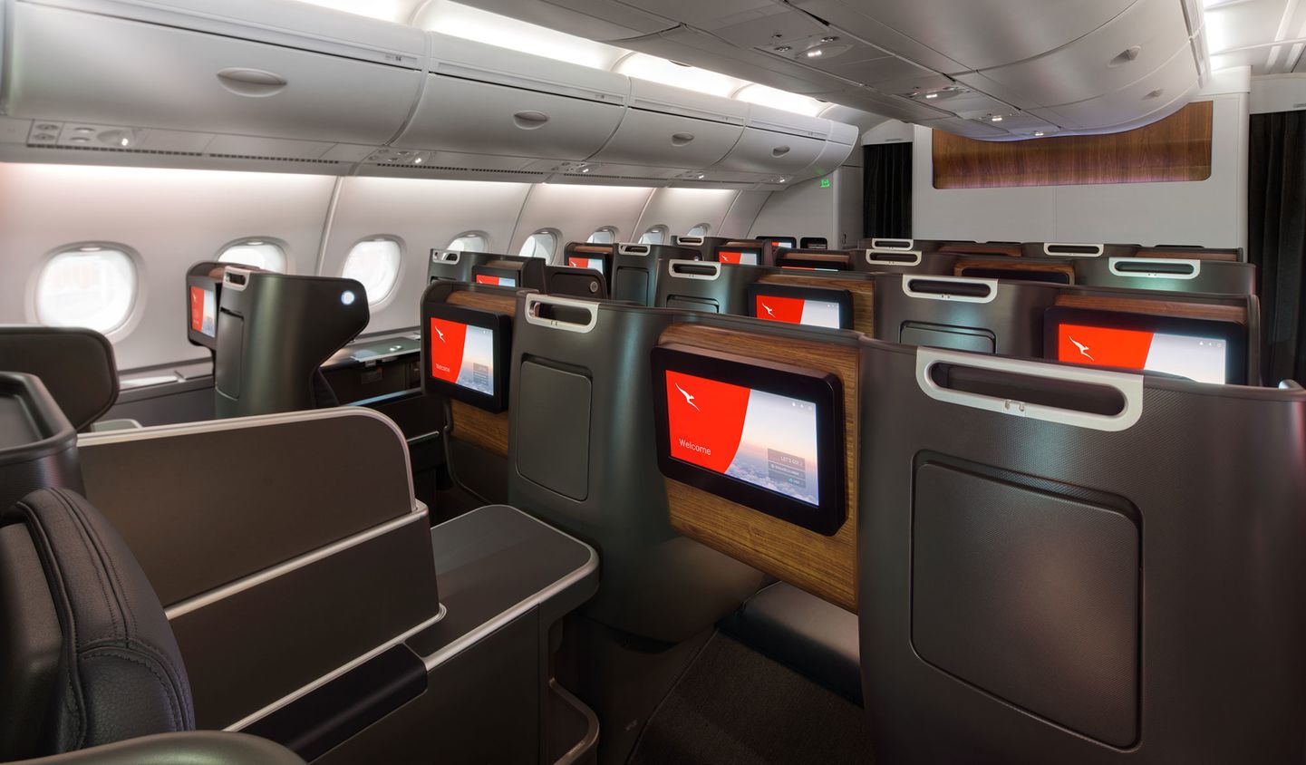 Qantas Business Class Cabin Layout