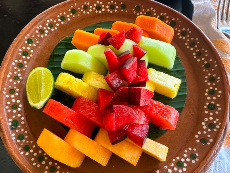 Alebrije fruit plate