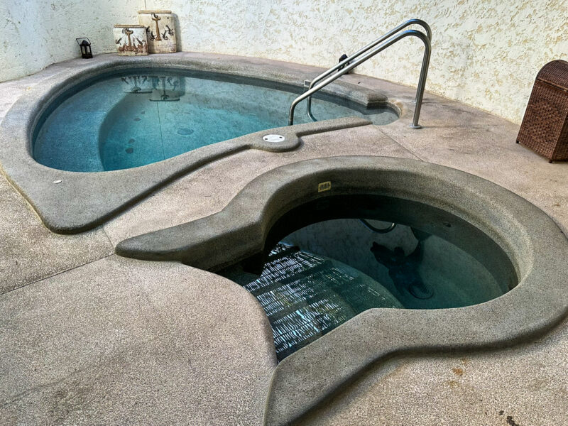 Las Ventanas al Paraiso cold plunge and jacuzzi