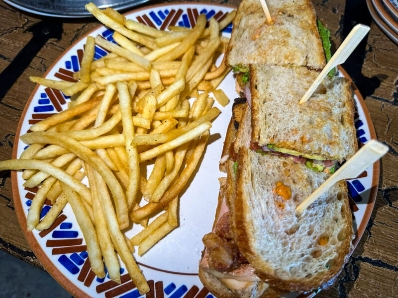 Las Ventanas al Paraiso in-suite dining club sandwich