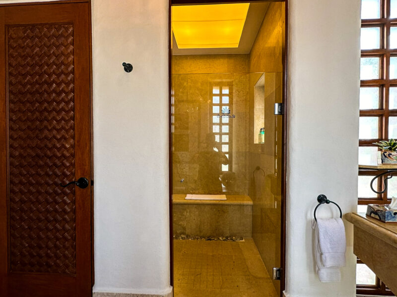 Las Ventanas al Paraiso oceanview junior suite walk-in shower