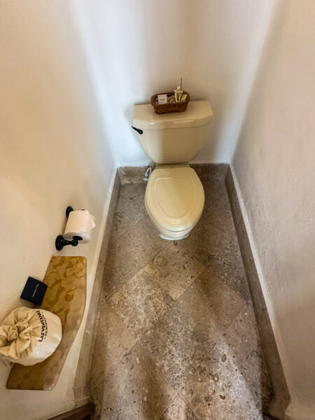 Las Ventanas al Paraiso oceanview junior suite water closet