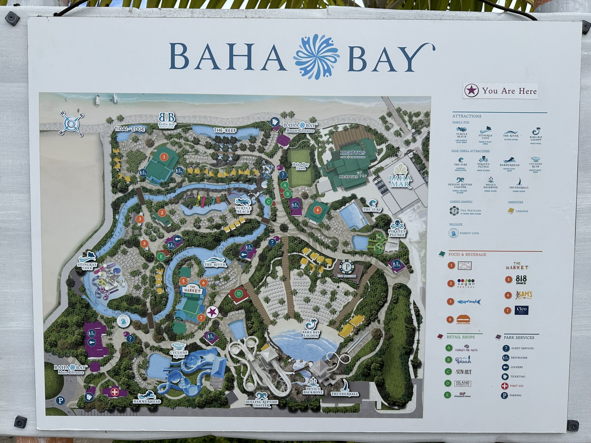 Baha Bay Water Park map