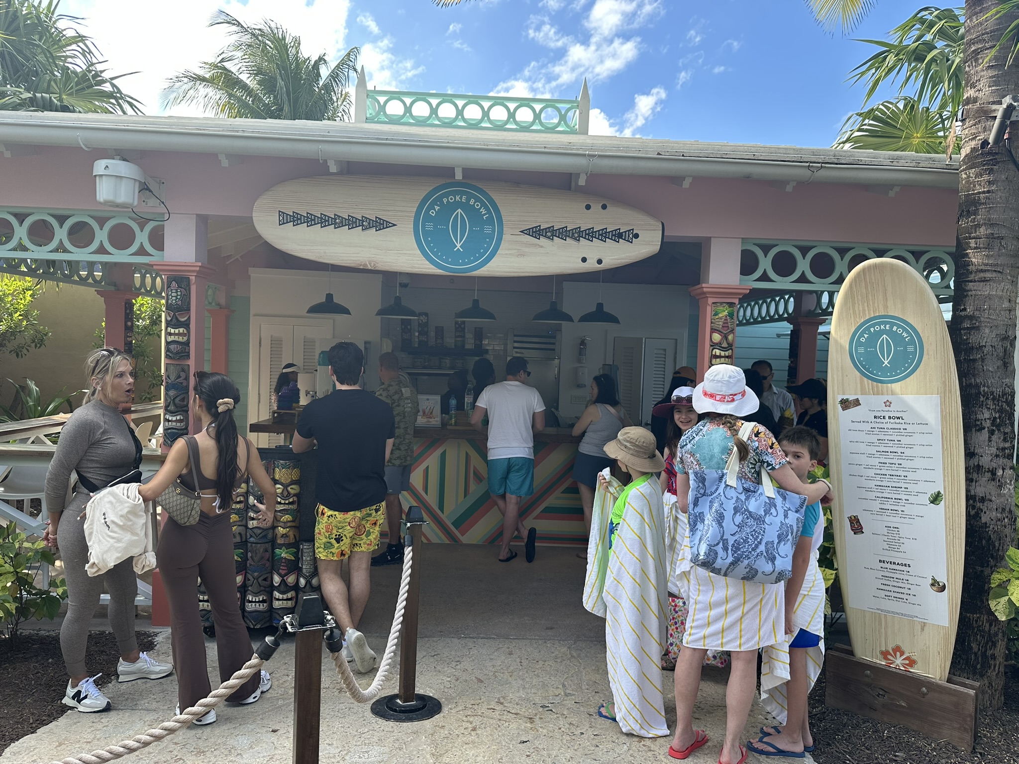 Baha Mar beach poke stand