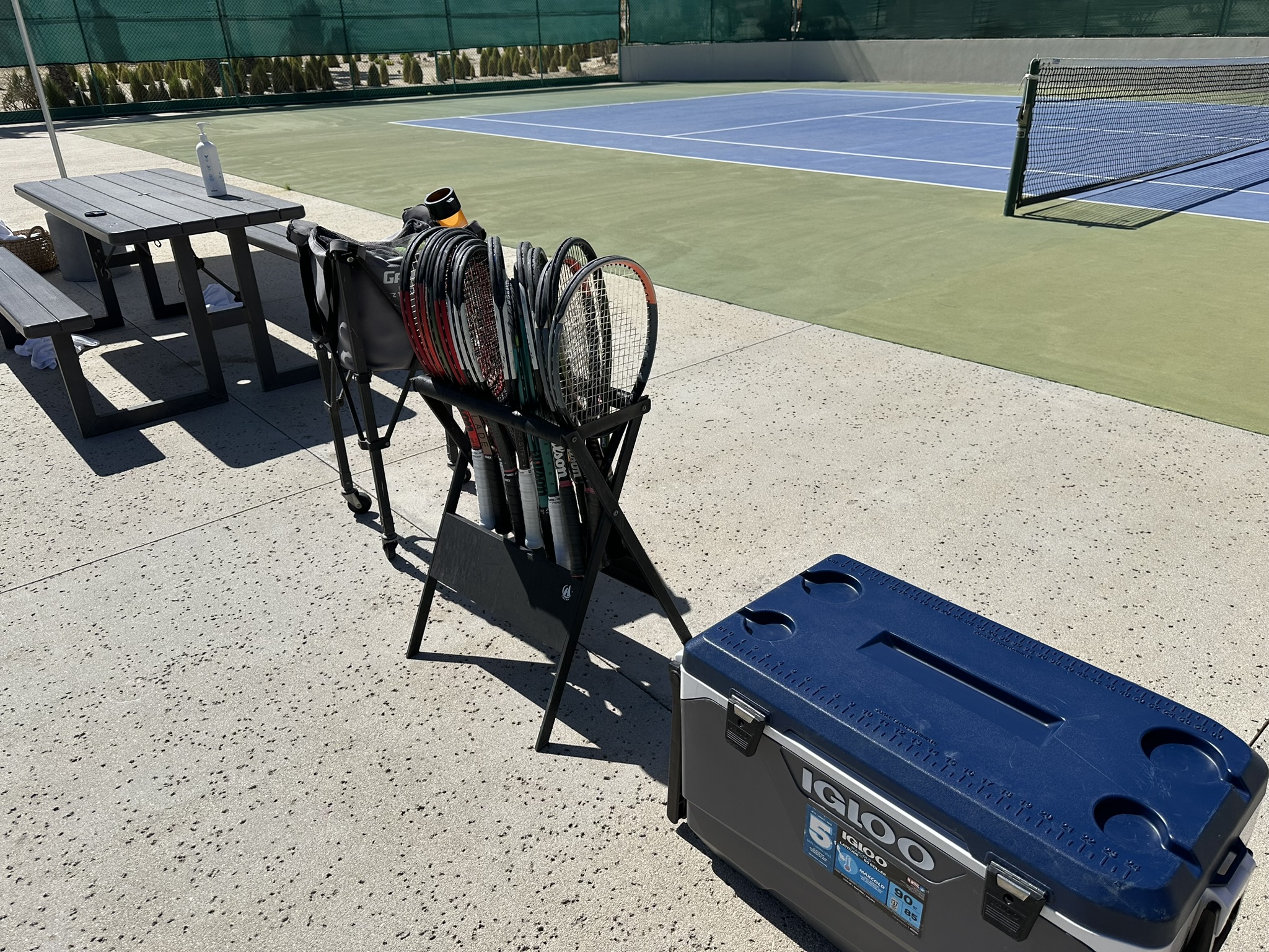 Four Seasons Los Cabos tennis equipment