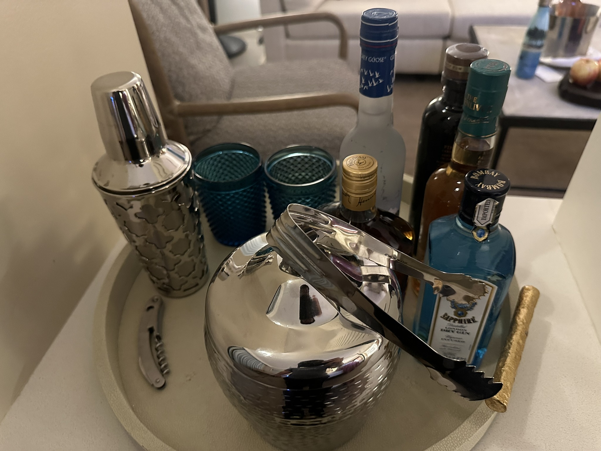 Rosewood Baha Mar Ocean View Studio Suite personal bar