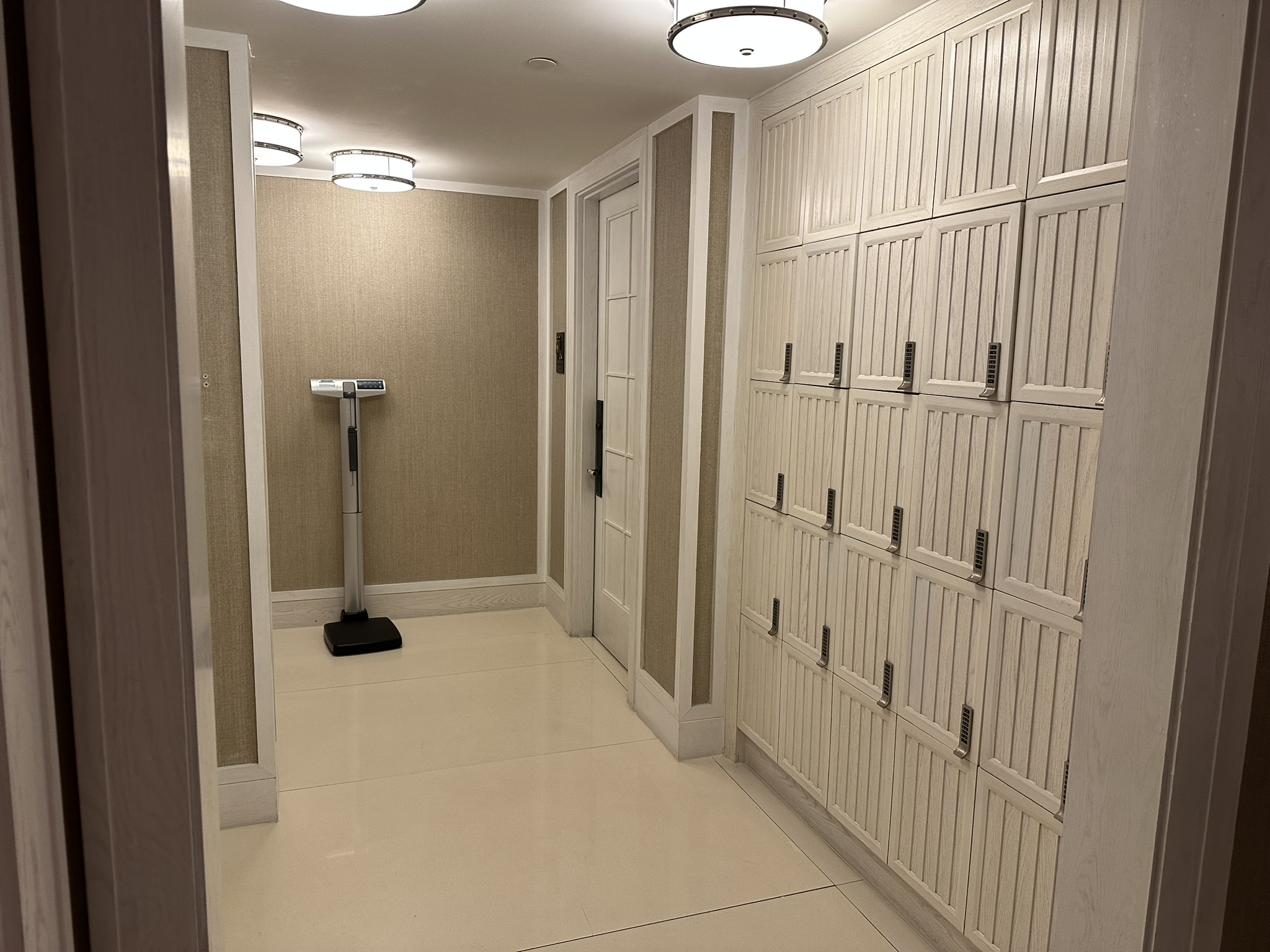 Rosewood Baha Mar fitness center locker rooms