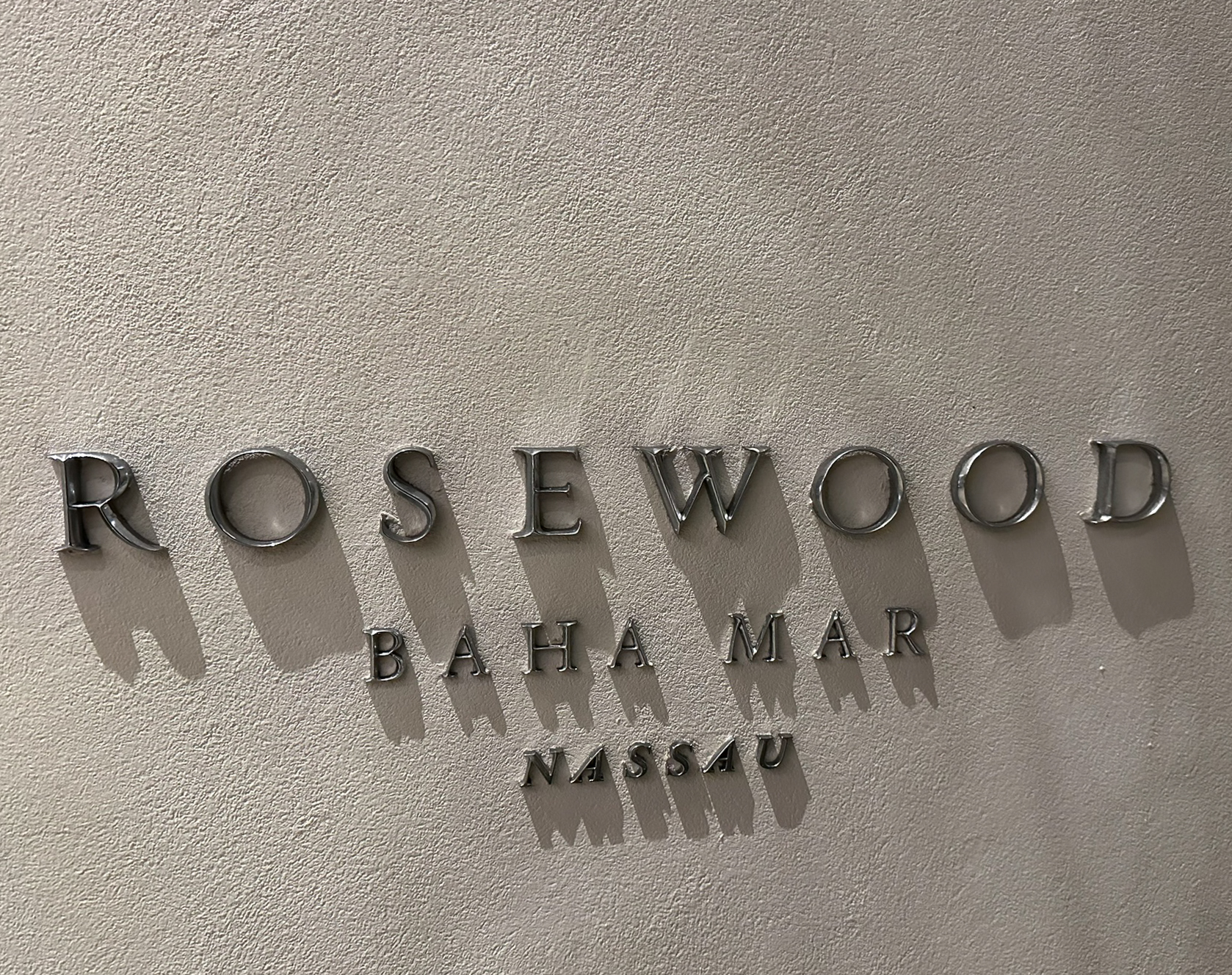 Rosewood Baha Mar signage